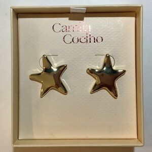 Camila Coelho Goldtone Star Earrings New